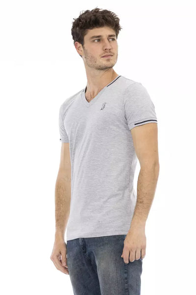 T-shirt Trussardi Action en coton gris pour homme