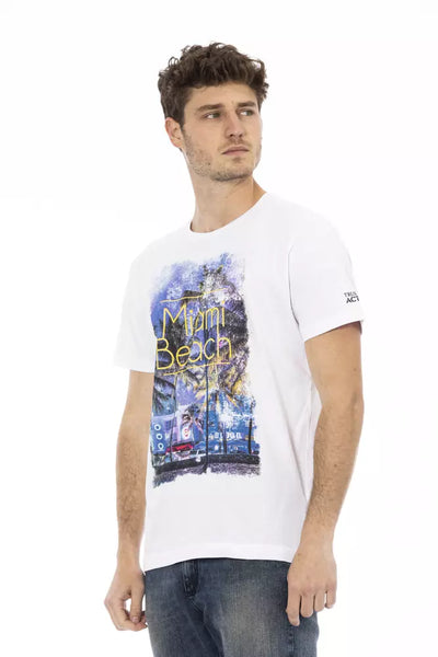 T-shirt Trussardi Action en coton blanc pour homme