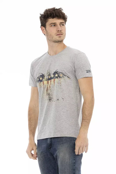 T-shirt Trussardi Action en coton gris pour homme