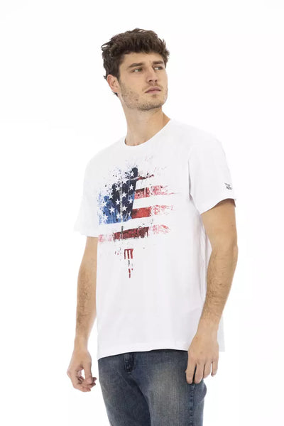 T-shirt Trussardi Action en coton blanc pour homme