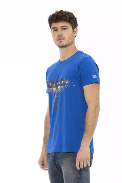 T-shirt Trussardi Action en coton bleu pour homme