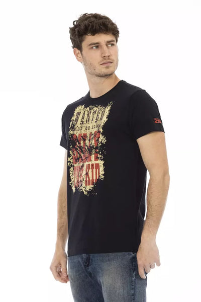 T-shirt Trussardi Action en coton noir pour homme