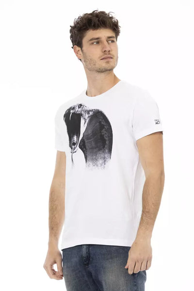 T-shirt Trussardi Action en coton blanc pour homme