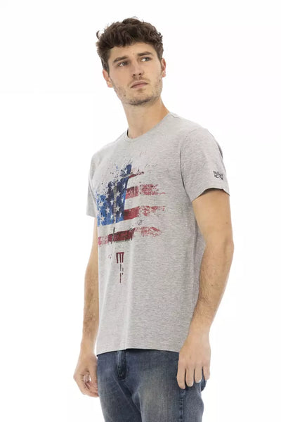 T-shirt Trussardi Action en coton gris pour homme