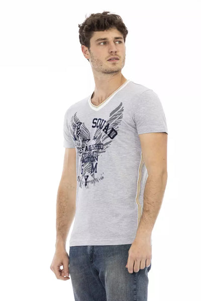 T-shirt Trussardi Action en coton gris pour homme