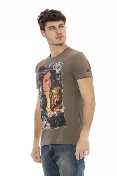 T-shirt Trussardi Action en coton marron pour homme