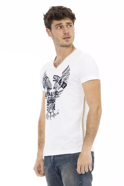 T-shirt Trussardi Action en coton blanc pour homme