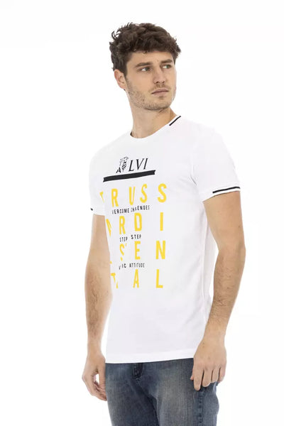 Trussardi Action Weißes Baumwoll-T-Shirt