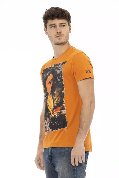 T-shirt Trussardi Action en coton orange pour homme
