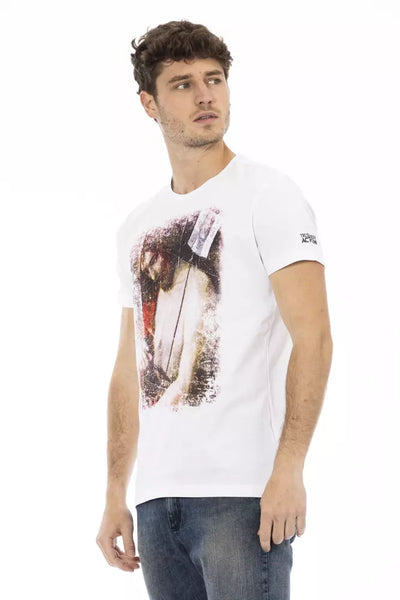 T-shirt Trussardi Action en coton blanc pour homme