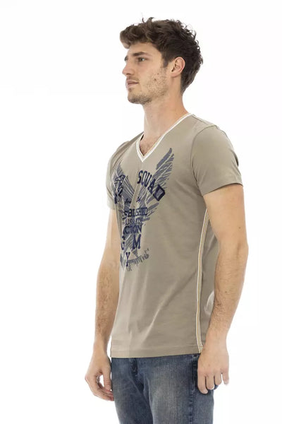 T-shirt Trussardi Action en coton vert pour homme
