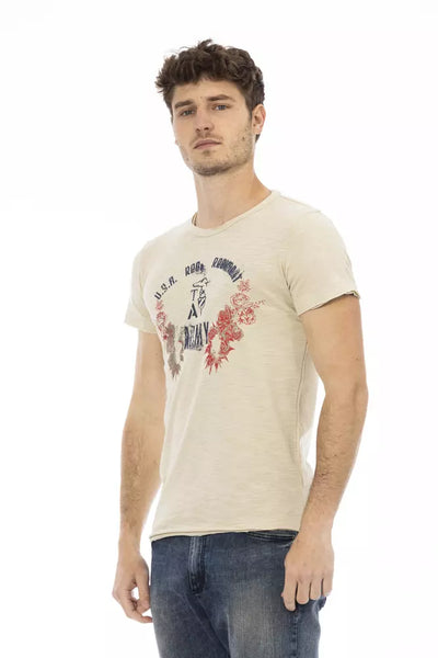 T-shirt Trussardi Action en coton beige pour homme