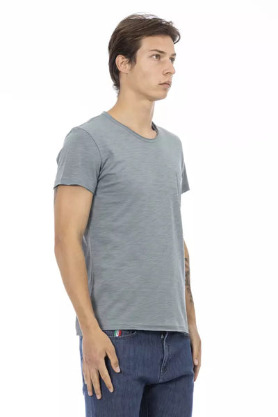 T-shirt Trussardi Action en coton gris pour homme