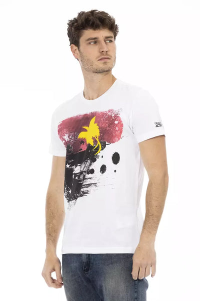 Trussardi Action Weißes Baumwoll-T-Shirt