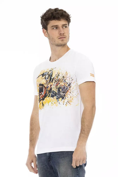 Trussardi Action Weißes Baumwoll-T-Shirt