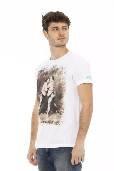 T-shirt Trussardi Action en coton blanc pour homme