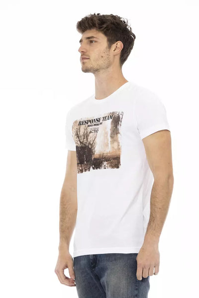Trussardi Action Weißes Baumwoll-T-Shirt