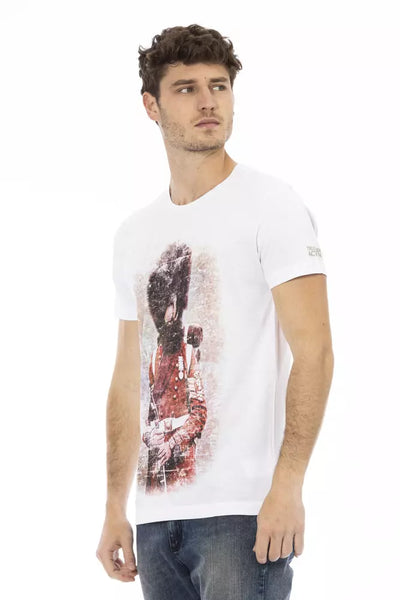 T-shirt Trussardi Action en coton blanc pour homme
