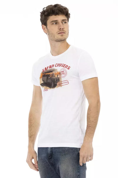 T-shirt Trussardi Action en coton blanc pour homme