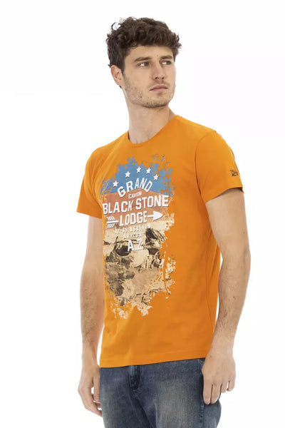 T-shirt Trussardi Action en coton orange pour homme