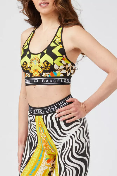 Haut Custo Barcelona en polyamide jaune pour femme