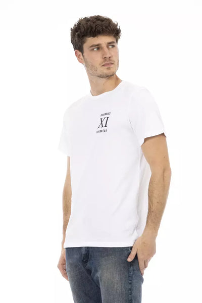 T-shirt homme en coton blanc Bikkembergs