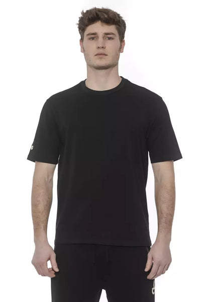 T-shirt homme en coton noir Tond