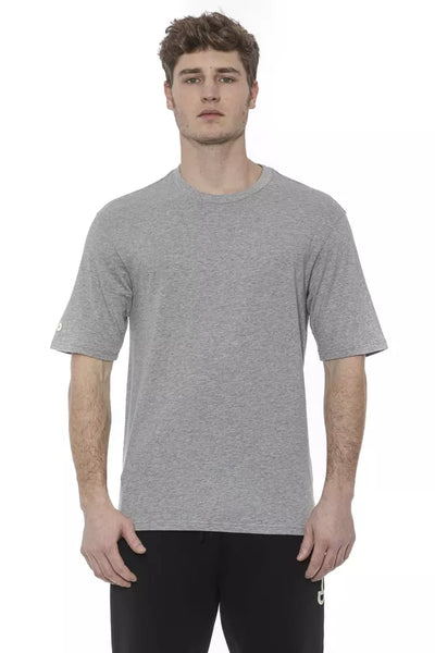 T-shirt gris en coton pour homme