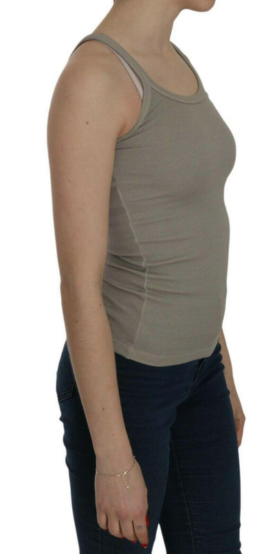 Chemisier chic beige à bretelles spaghetti PINK MEMORIES