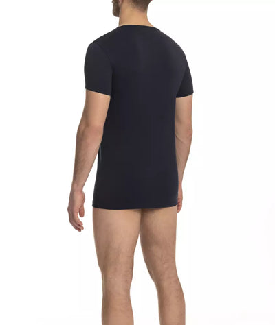 Blaues Baumwoll-T-Shirt der Cavalli Class