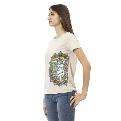Trussardi Action Beige Baumwoll-T-Shirt