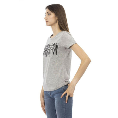 T-shirt Trussardi Action en coton gris pour femme