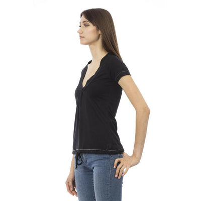 T-shirt Trussardi Action en coton noir pour femme