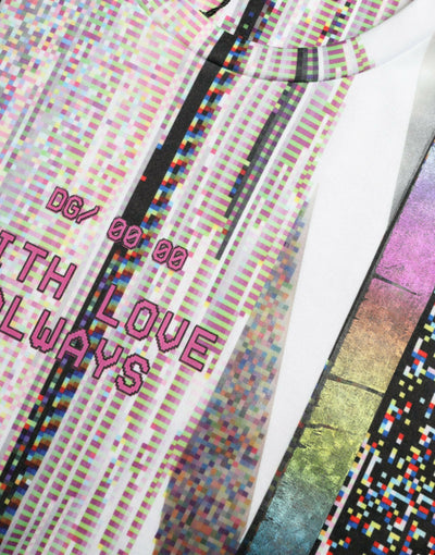 T-shirt à col rond multicolore chic Dolce & Gabbana