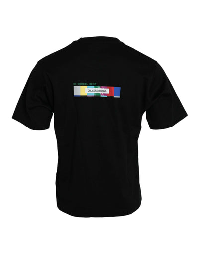 Dolce & Gabbana – Schwarzes T-Shirt mit Rundhalsausschnitt „With Love Always“