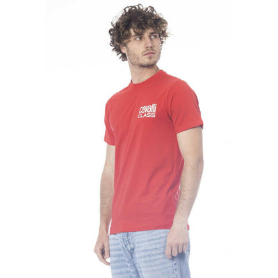 Rotes Baumwoll-T-Shirt der Cavalli Class