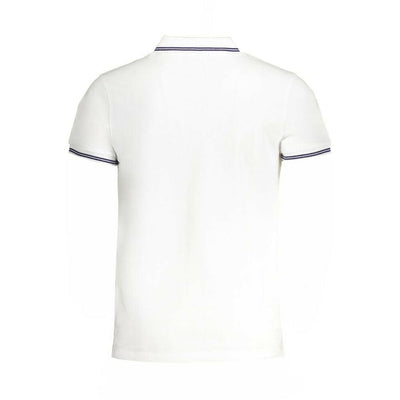 Polo blanc en coton Cavalli Class