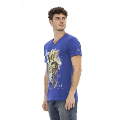 T-shirt Trussardi Action en coton bleu pour homme