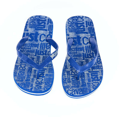 Just Cavalli hellblaue EVA-Flip-Flop-Sandale
