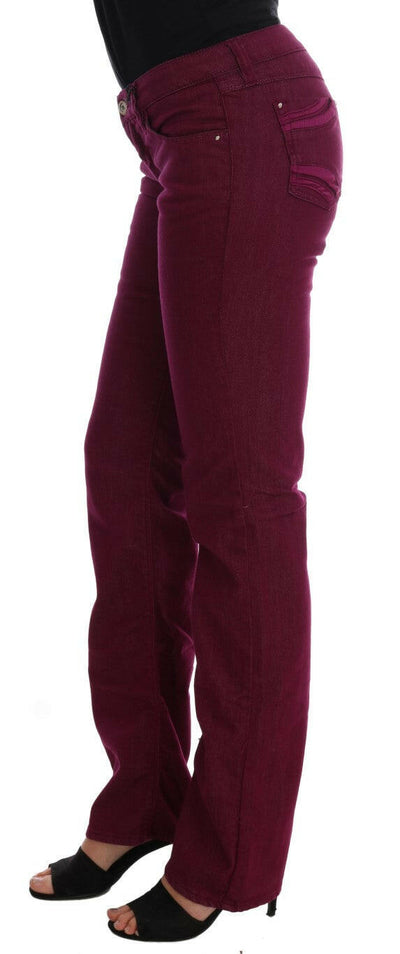 Costume National Jeans aus Baumwollstretch in roter Waschung