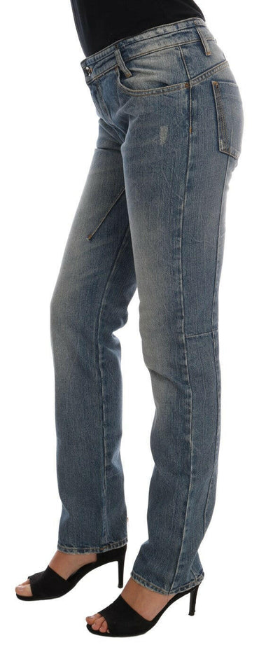 Costume National – Blaue Stretch-Jeans aus Baumwolldenim