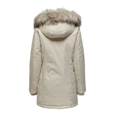 Only Beige Polyester Parka