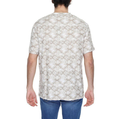 T-shirt beige en polyester Antony Morato