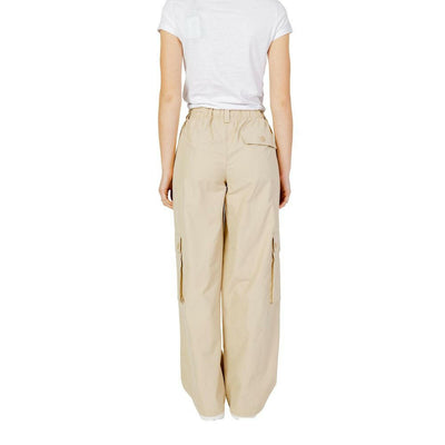 Only Beige Baumwollhose