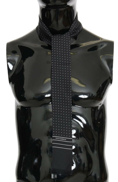 Foulard-cravate élégant en soie pour homme Dolce & Gabbana