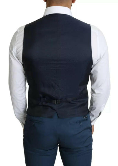 Gilet de costume bleu marine Dolce & Gabbana pour homme