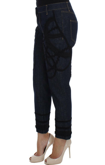 Jean Capri brodé Dolce & Gabbana pour un style élégant