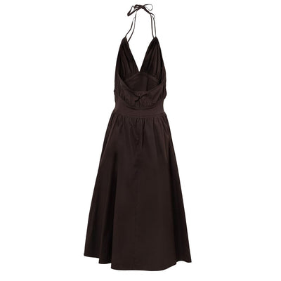 Bottega Veneta Brown Cotton Long Dress