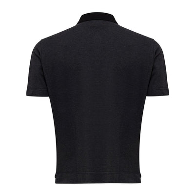 Fendi Schwarzes Poloshirt aus Baumwolle