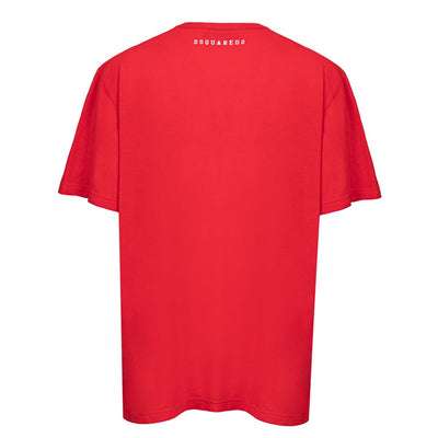 Dsquared² Rotes Baumwoll-T-Shirt